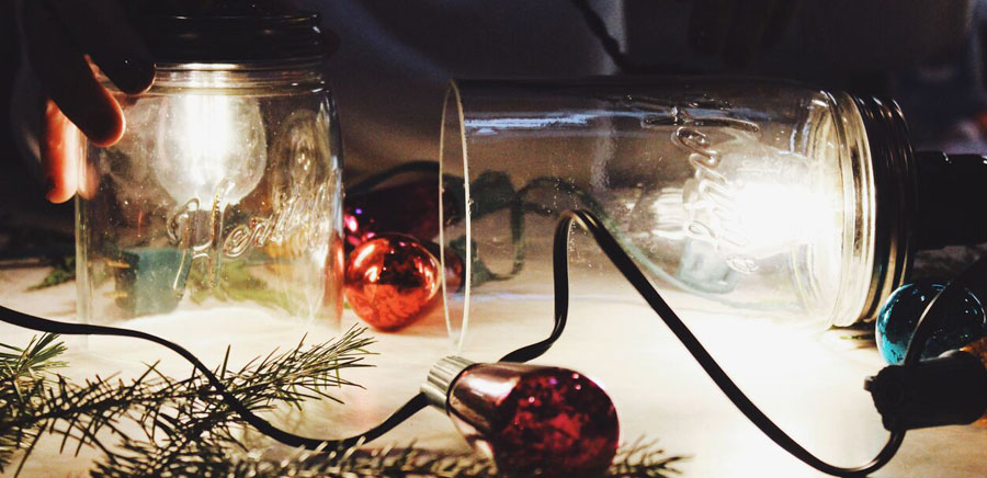 easy diy gift lights in jars